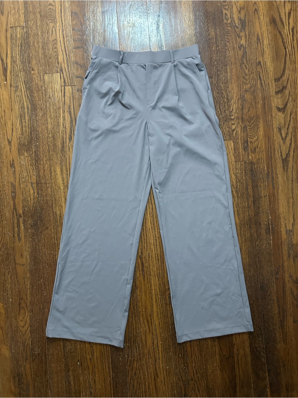 Halara High Waisted Wide Leg Dress Pants Gray L Tall NWT